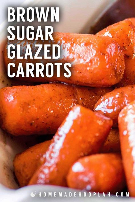 Carrots Cooked, Carrot Recipes Side Dishes, Glazed Baby Carrots, Brown Sugar Glazed Carrots, Carrots Side Dish, Glazed Carrots Recipe, Bbq Side Dishes, Brown Sugar Glaze, Fall Comfort Food