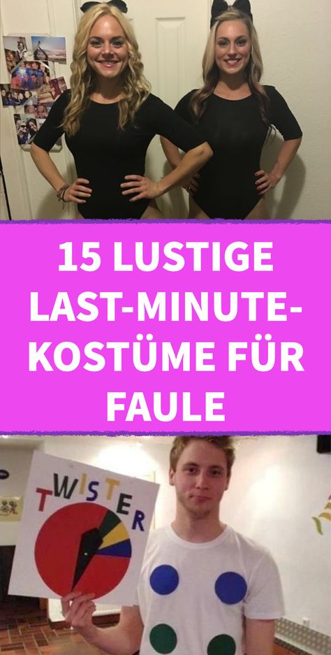 15 lustige Last-minute- Kostüme für Faule 15 einfache und schnelle Halloween-Kostüme #lastminute #Kostüme #Verkleidung #Halloween #Fasching #Karneval Halloween Kostüm Last Minute, Kostüm Last Minute, Diy Kostum, Halloween Kostüm Diy, Karneval Costume, Halloween Last Minute, Last Minute Halloween Kostüm, Diy Karneval, Kostüm Diy