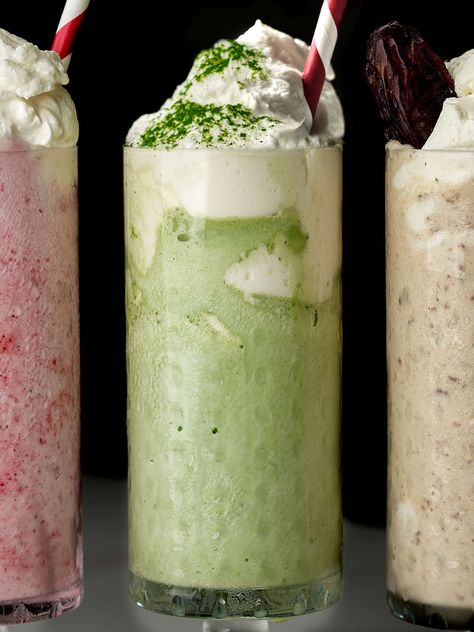 Matcha Milkshake, At Home Matcha, Milk Tea Ice Cream, Milkshake At Home, Matcha Milk Tea, Creamy Matcha, Tea Ice Cream, Matcha Milk, Matcha Dessert