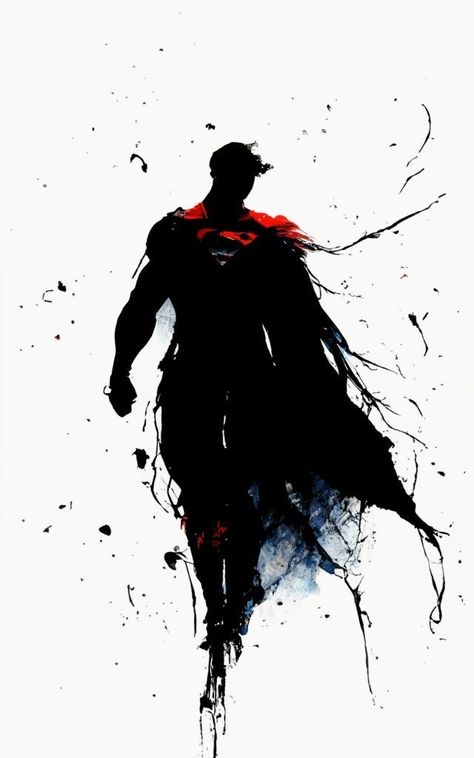 Super Hero Artwork, Superman Art Comic, Superman Tattoo For Men, Superman Artwork Wallpapers, Best Wallpapers 4k, Super Hero Drawing, Super Hero Wallpaper, Superman Silhouette, Superman Comic Art