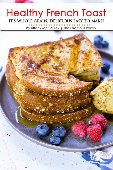 French Toast Toppings, Healthy French Toast Recipe, Clean Eating Meal Plans, Healthy French Toast, Easy French Toast Recipe, Healthy Toast, Clean Eating Plans, Toast Toppings, Breakfast Recipes Indian