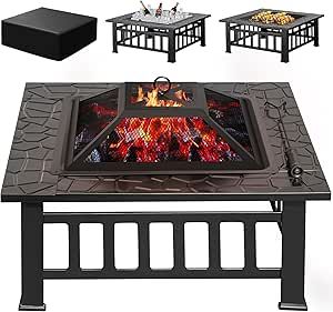 Bbq Stove, Firepit Table, Metal Fireplace, Outdoor Fire Pit Table, Fire Pokers, Cozy Backyard, Wood Burning Fire Pit, Patio Fire Pit, Outside Patio