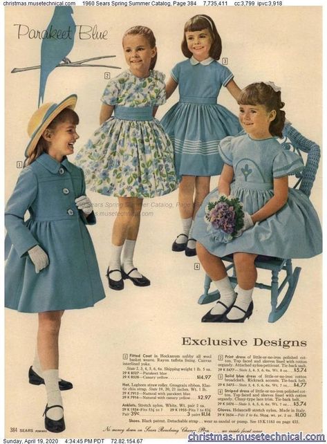 1950s Children Fashion, Kids Catalogs, Vintage Kids Fashion, Vintage Girls Clothes, Vintage Childrens Clothing, Vestidos Retro, Vintage Kids Clothes, Tokyo Street Fashion, Style Indie