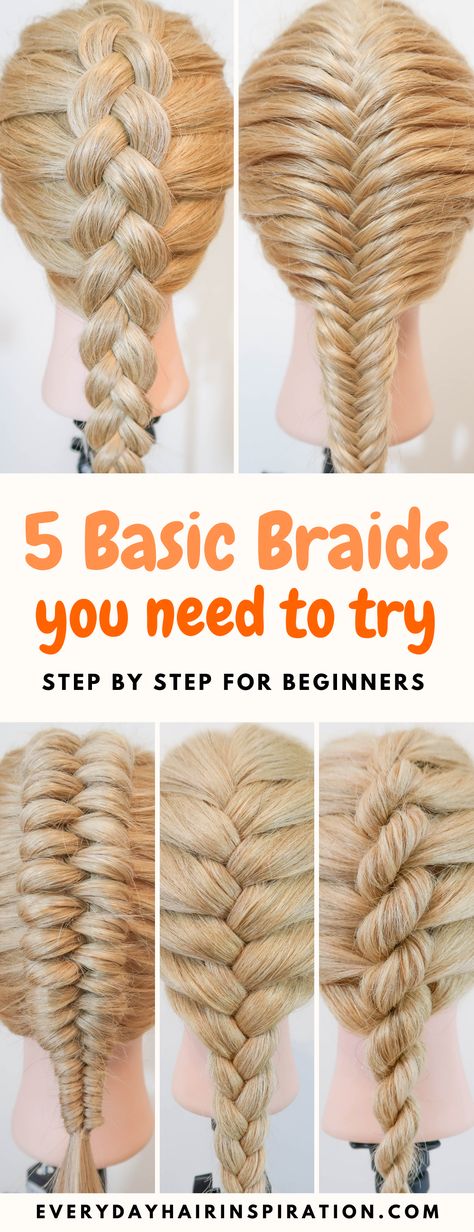 Basic Braids, Braids For Beginners, Cabello Afro Natural, Braiding Your Own Hair, Girl Hair Dos, Everyday Hair, Beautiful Braided Hair, Fishtail Braid, Peinados Fáciles Para Cabello Corto