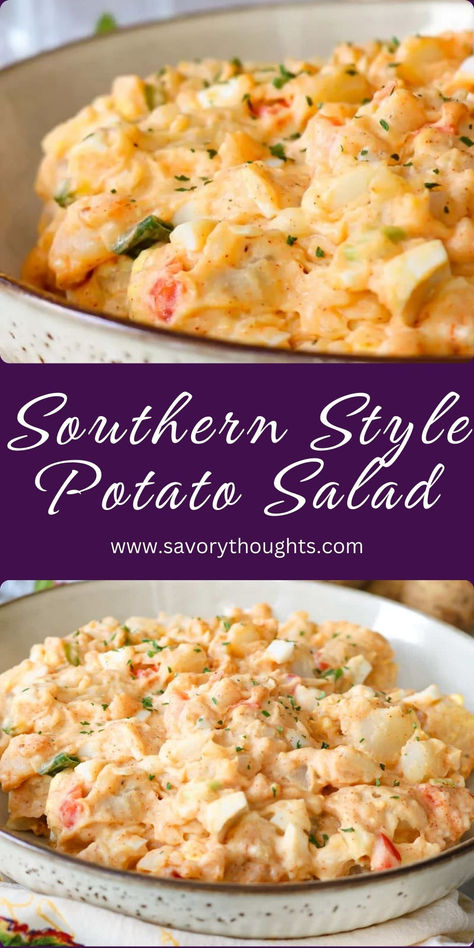 Potato Salad in a bowl. Red Potato Salad Recipe, Bbq Meats, Southern Style Potato Salad, Southern Potato Salad, Red Potato Salad, Potato Salads, Potato Salad Recipe, Salad Dishes, Easy Salad