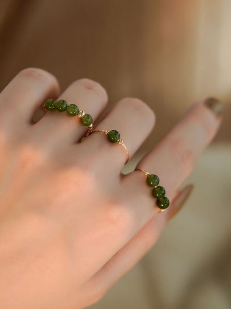 Pin on RR Special Gift For Girlfriend, Index Finger Rings, Ring Luxury, Sweet Ring, Jasper Ring, Light Ring, Hetian Jade, Stylish Rings, Jade Ring