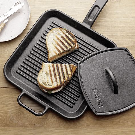 Lodge Cast Iron Grill, Cast Iron Grill Pan, Panini Sandwiches, Panini Press, Iron Grill, Cast Iron Griddle, Seasoning Cast Iron, Lodge Cast Iron, Cast Iron Grill