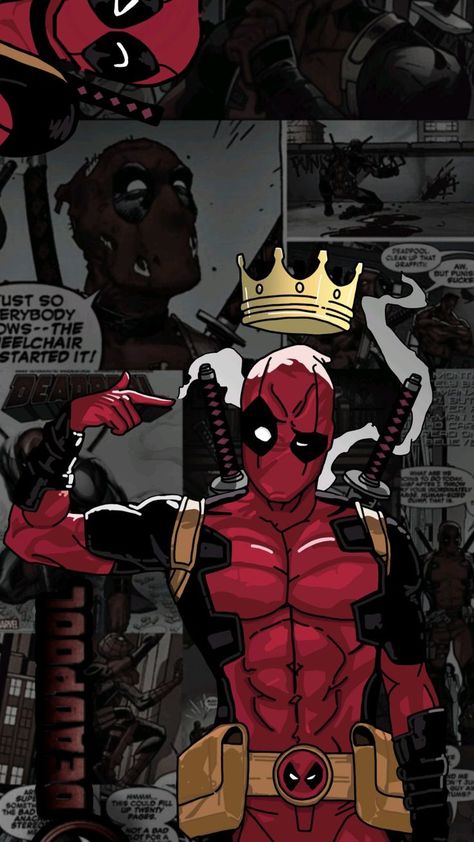 Comic Deadpool Wallpaper Iphone, Deadpool Art Wallpaper, Deadpool Comic Wallpaper, Deadpool And Wolverine Wallpaper, Deadpool Comic Art, Deadpool Wallpaper Iphone, Deadpool Cartoon, Deadpool Y Spiderman, Deadpool Artwork