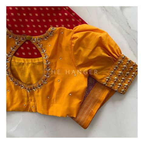 Back Open Blouse, Zardosi Work Blouse, Wedding Edit, Open Blouse, Zardosi Work, Latest Blouse Designs Pattern, New Saree Blouse Designs, Cutwork Blouse Designs, Blouse Design Images