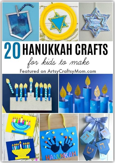 20 Heartwarming Hanukkah Crafts for Kids 1 Hanukkah Crafts For Kids, Hanukkah Activities Preschool, Dreidel Craft, Hanukkah Craft, Hannukah Crafts, Kwanzaa Crafts, Hanukkah Activites, Diy Hanukkah, Hanukkah Art