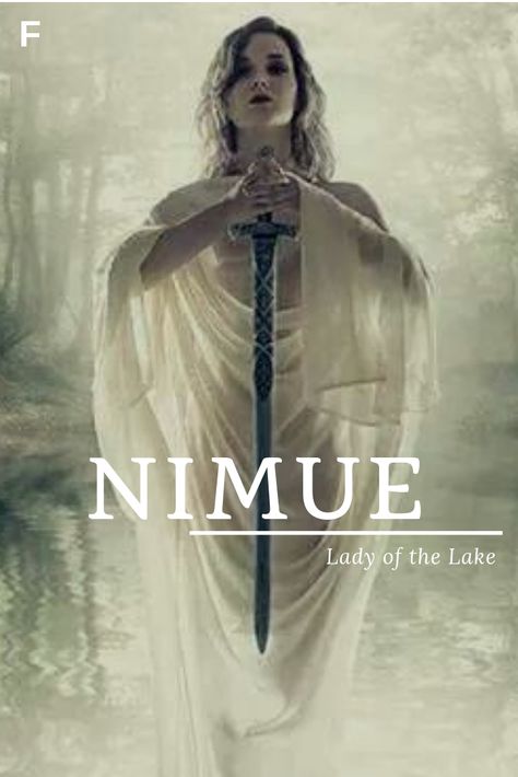 Nimue, meaning Lady of the Lake, Authurian names, N baby girl names, N baby names, female names, whimsical baby names, baby girl names, traditional names, names that start with N, strong baby names, unique baby names, feminine names, literary names, nature names, water names Names Nature, Hispanic Baby Names, Baby Names Ideas, Literary Names, Child Names, Water Names, Strong Baby Names, Nature Names, Fantasy Character Names