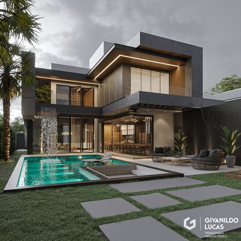 Small House Design Philippines, Villa Exterior Design, Modern Pool House, Modern Bungalow House Design, House Outer Design, Luxury Beach House, Latest House Designs, Modern Villa Design, Modern Bungalow House