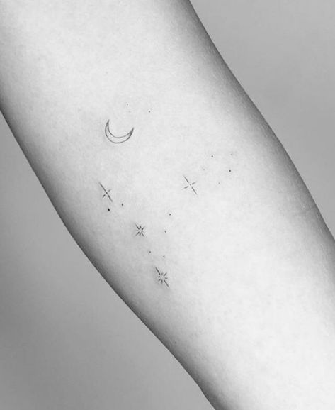 210+ Amazing Constellation Tattoos With Meanings (2023) - TattoosBoyGirl Constellation Tattoos Pisces, Small Pisces Tattoos Constellation, Mini Constellation Tattoo, Pisces Constellation Tattoo Designs, Pisces Constellation Nails, Pisces Constilation Tattoo, Zodiac Signs Tattoos Pisces, Minimalist Pisces Constellation Tattoo, Pisces Constellation Tattoo Stars