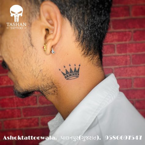 TashanTattoo
AshokTattooWala
S.4.5,Tirupati plaza
Opp. New bus stand
Near gd modi collage
Palanpur (gujrat)
9586697547
9687533310 Crown Neck Tattoo, Kiss Tattoos, Tattoo Neck, Crown Tattoo, Band Tattoo, Neck Tattoo, Head And Neck, Tattoos For Guys, Tatting