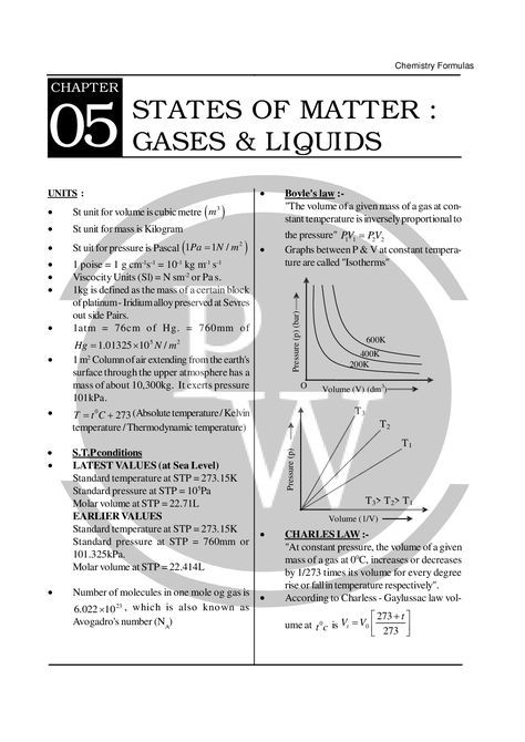 States Of Matter Class 11 Notes, 11th Chemistry Notes, Chemistry Class 11, Class 11 Physics, Physics Wallah, Boyle's Law, Physics World, Element Chemistry, 11th Chemistry