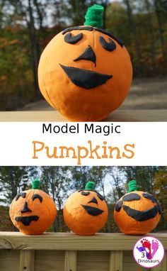 Fun to Make Model Magic Pumpkins - fun hands-on craft to make for the book 5 Little Pumpkins - 3Dinosaurs.com #finemotor #pumpkincraft #craftsforkids Halloween Games Activities, Pumpkin Story, 5 Little Pumpkins, Fun Halloween Games, 3 Dinosaurs, Craft To Make, Monster Craft, Halloween Decorations For Kids, Model Magic