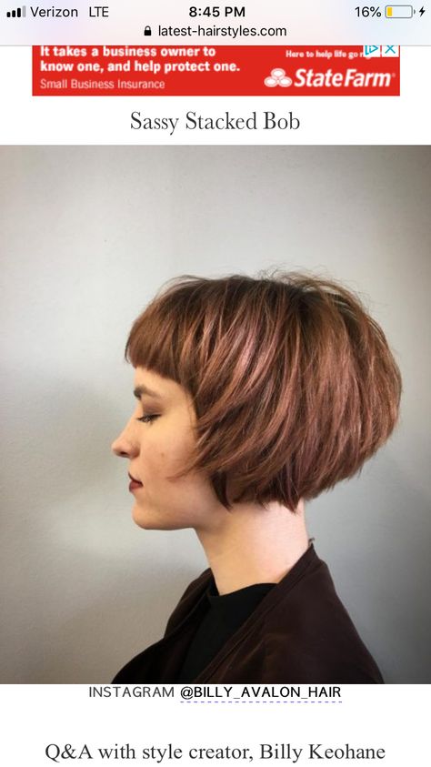 Graduated bob Structured Hairstyles, Cute Bob Haircuts, Kort Bob, Stacked Bob, Stacked Bob Haircut, Wavy Bob Hairstyles, Choppy Bob, Choppy Bob Hairstyles, Long Bob Haircuts