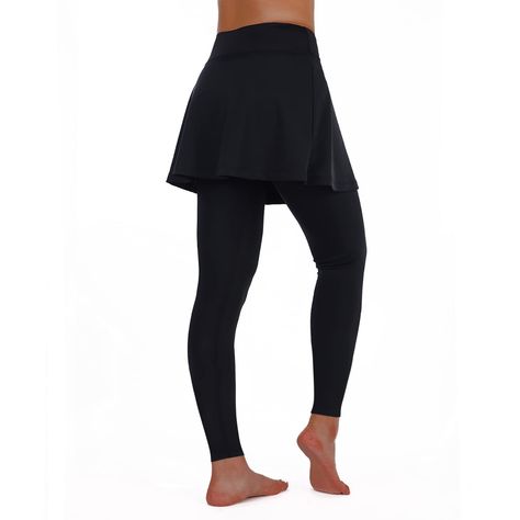 PRICES MAY VARY. Legging+ Various Skirt: Flare Skorts with 3/4 length leggings. Non-see through. Tennis skirt with leggings covers hip and keep security. Comfort for Running, Tennis outfits, Yoga, Golf, Cheer Leading, Gym Training, Workouts, Fitness, Dance,Pickleball clothes, and Casual Dress Skirted leggings for women with inner waistband adjust to suit waist greatly. Support a thinner elastic waistband with hemline sewn across the skirt for the same elimination of muffin top effect. High waist Skirt With Leggings, Skirts Tennis, Skirted Leggings, Cheer Leading, Tennis Outfits, Fitness Dance, Training Workouts, Golf Skirt, Wearing Style