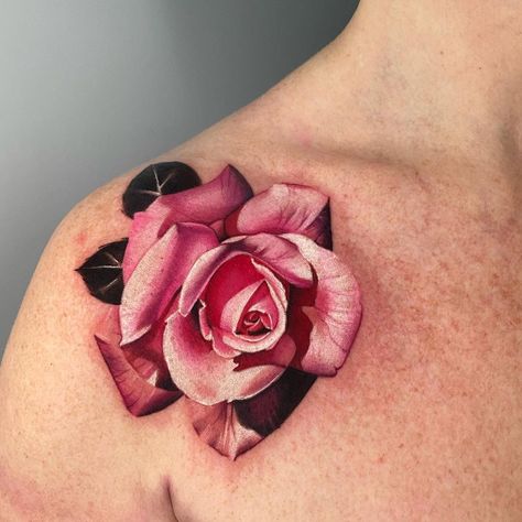 Tattoos That Symbolize Self Love, Realism Rose Tattoo, Coloured Rose Tattoo, Rose Tattoo Ideas, Rose Tattoo Design, Tattoo Flash Art, Tattoo Designs For Men, Realism Tattoo, Tattoo Designs For Women