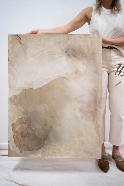 Large Abstract Neutral Art, How To Paint Textured Canvas, Neutral Abstract Wall Art, Neutral Oil Painting, Modern Neutral Art, How To Paint With Texture On Canvas, Abstract Art Neutral Colors, Neutral Modern Art, Abstract Neutral Painting