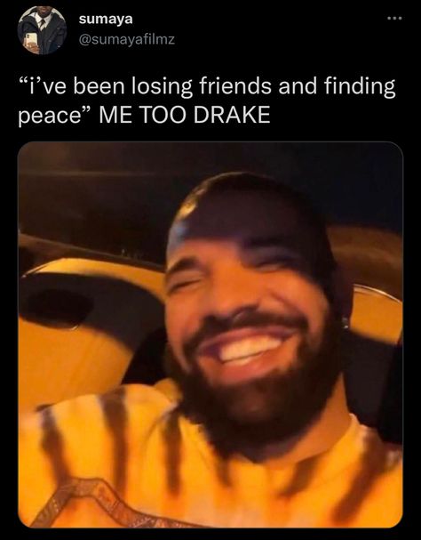 Drake Funny, Drake Photos, Drake Quotes, Senior Quotes, Losing Friends, Twitter Quotes Funny, Note To Self Quotes, Relatable Post Funny, Quotes That Describe Me