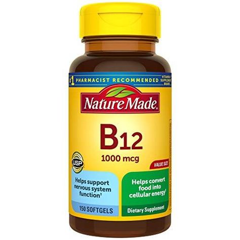 Nature Made Vitamins, B12 Vitamin Supplement, Vitamin D Supplement, Vitamin B12, Vitamin D3, Immune Health, Vitamins & Supplements, Vitamin B, Vitamin A