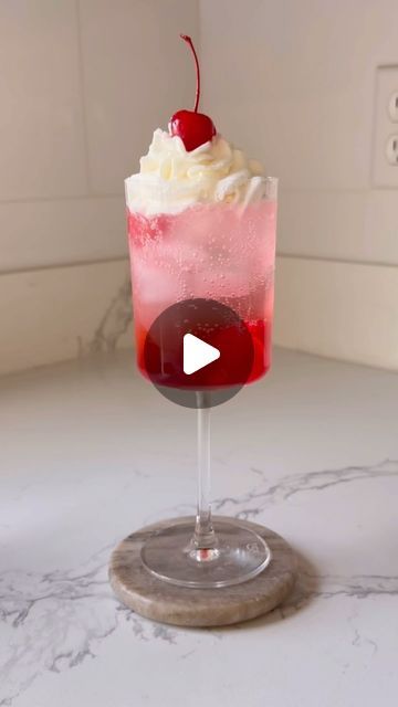 Dio & Iris on Instagram: "Cherry on Top Cocktail 🍒 - 3 maraschino cherries - 2 oz whipped cream vodka - top it off with sprite - whipped cream and a maraschino cherry #whippedvodka #cocktails #cocktailrecipes #cocktailhour #dioandiris" Cream Cocktails, Whipped Vodka, Whipped Cream Vodka, Maraschino Cherries, Top Cocktails, Alcohol Drink Recipes, Maraschino Cherry, Cherry On Top, Cocktail Hour