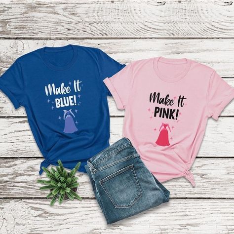 Disney Gender Reveal, Fairy Godmother Costume, Disney 2023, Disney Family Shirts, Disney Couple Shirts, Universal Shirts, Disney Free, Gender Reveal Shirts, Disney 2024