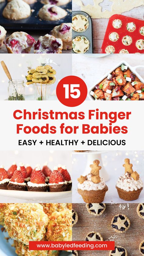 Looking for some fun and easy Christmas finger foods for baby led weaning? Look no further than Baby Led Feeding! We've got tons of great ideas for making meals time festive and fun. Plus, our recipes are perfect for picky eaters. So what are you waiting for? Follow Baby Led Feeding for more! Easy Christmas Finger Foods, Christmas Finger Food Ideas, Christmas Finger Food, Foods For Baby Led Weaning, Finger Foods For Babies, Finger Foods For Baby, Holiday Meal Prep, Healthy Christmas Snacks, Foods For Babies