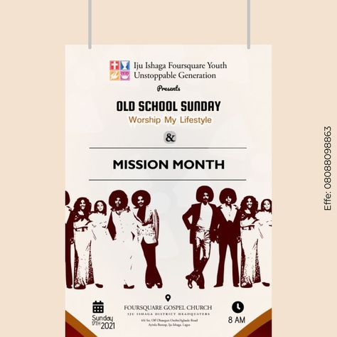 OLD SCHOOL SUNDAY SERVICES FLYERS design by Manuels Effe Old School Sunday Flyer Design, Sunday Flyer Design, Service Poster, Church Flyer Design, School Flyer, Sunday Worship, Church Graphics, Youth Services, Church Poster Design