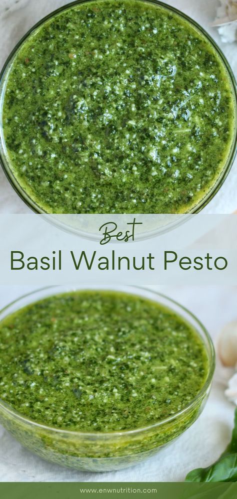 Pesto Without Pine Nuts Basil And Walnut Pesto Recipe, Pesto Walnuts Basil, Basil Pesto Walnuts Recipe, Walnut Pesto Sauce Recipe, Walnut Pesto Recipe Basil, Pesto Recipe With Walnuts Basil, Canning Pesto Recipe, Basil Pesto No Pine Nuts Recipe, Basil Pesto Recipe Nut Free