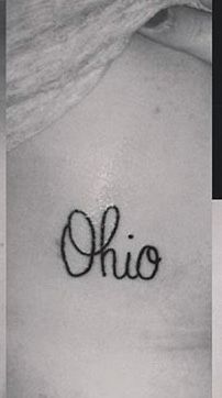 Script Ohio Tattoo from Evolved at The Ohio State University Script Ohio Tattoo, Ohio Tattoo Ideas, Ohio State Tattoos, Buck Tattoo, Ohio Tattoo, State Tattoos, Tiny Tats, Ring Finger Tattoos, The Ohio State University