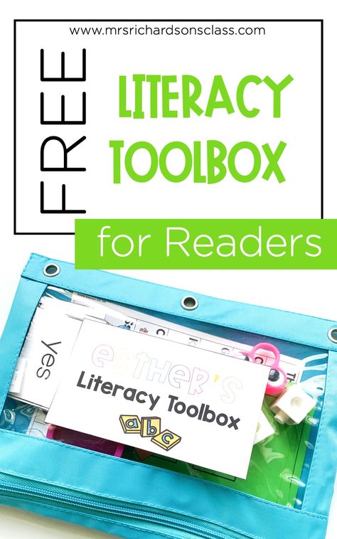 Learn how to build a literacy toolbox packed with manipulatives for reading instruction, guided reading, and literacy stations. Use the FREE manipulatives to build a kit perfect for both the classroom and to use at home while distance learning. Independent Literacy Activities, Literacy Manipulatives, Intervention Classroom, Guided Reading Activities, Virtual Teaching, Reading Stations, Writing Centers, Activities Kindergarten, Daily Five