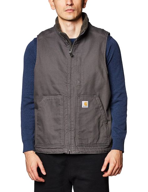 Carhartt Vest, Carhartt Men, Mens Sherpa, Safety Clothing, Types Of Jackets, Outerwear Vest, Carhartt Mens, Mens Fleece, Accessories Clothing