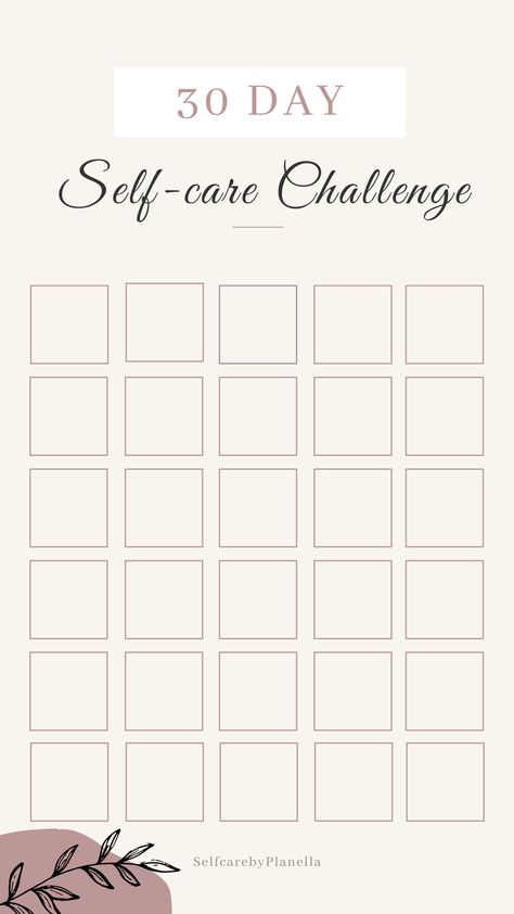 Here is a free 30 day self-care challenge. Feel free to use this! #30daychallenge #selfcare #challenge #selflove 30 Day Challenge Template, Selfcare Challenge, Planning Sport, Motivasi Diet, Self Care Challenge, Journal Challenge, Daily Planner Pages, School Calendar, Checklist Template