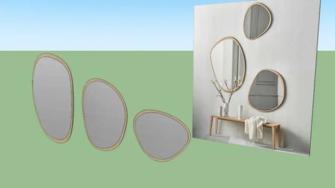 Elope Mirror - - 3D Warehouse Mirror 3d Warehouse, Industrial Style Bedroom, Bathroom Dimensions, Closet Design Layout, Beige Stone, Sketchup Model, Architecture Design Concept, Interior Rendering, 3d Warehouse