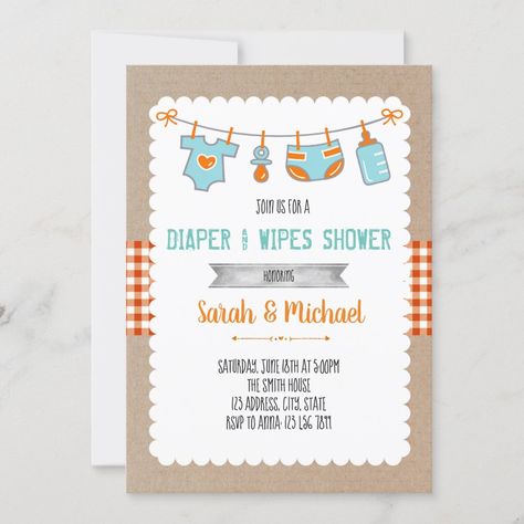 Diaper Party Ideas, Diaper Party Invitations, Baby Q Shower, Diaper Party, Pamper Party, Baby Q, Wedding Color Schemes, Baby Stuff, Invitation Zazzle