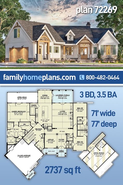 House Plans 1100 Sq Ft, House Design 1800 Sq Ft, 2500 Sq Ft House Plans 3 Bedroom, House Plans Craftsman Open Floor, 3br 2.5 Bath House Plans, House Plans With Homeschool Room, One And A Half Story House, Ranch On A Basement House Plans, 3 000 Sq Ft House Plans One Story