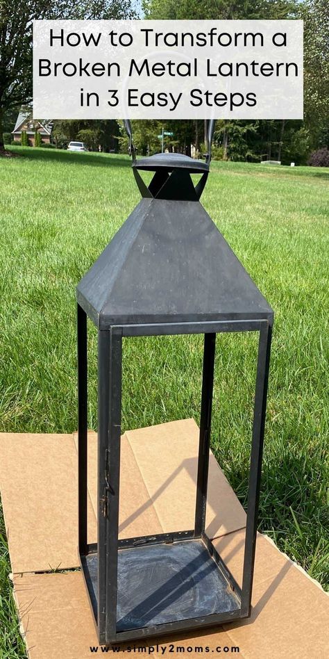 Are you looking for a way to make use of an old metal lantern lying around in your house? Or, perhaps you recently acquired one from a yard sale, and you're wondering how to bring it back to life? If so, then you've come to the right place! With just a few easy steps, you can upcycle an old metal lantern and turn it into a beautiful home decor item. Read on to learn how! Decorate Large Lanterns, Lantern Christmas Decor Ideas, Porch Lanterns Decor, Lanterns On Porch, Outdoor Lanterns Decor, Modern Christmas Tree Ideas, Large Lantern Decor, Large Outdoor Lanterns, Christmas Porch Decorations