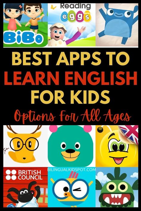 Apps To Learn English, Picture Apps, Homeschool Websites, Learning Apps For Kids, English App, Best Language Learning Apps, Teach English To Kids, English For Kids, Language Apps