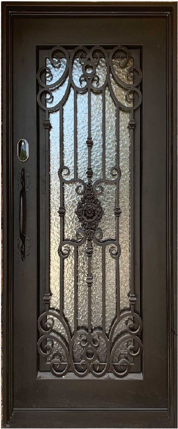 Art Deco Style Interior, Iron Front Door, Iron Entry Doors, Bug Screen, Wrought Iron Doors, Door Opening, Goth Home Decor, Iron Door, Grill Design