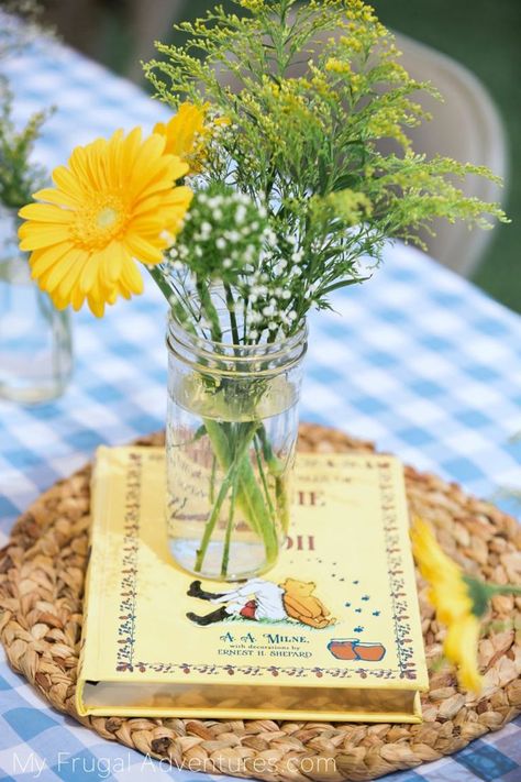 Winnie The Pooh Party Ideas, Pooh Party Ideas, Winnie The Pooh Decor, Winnie The Pooh Birthday Party, Pooh Birthday Party, Baby Shower Snacks, Winnie The Pooh Party, Storybook Baby Shower, Baby Shower Drinks