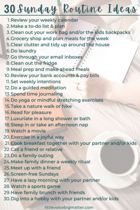 30 Sunday Routine Ideas Sunday Habits, Self Care Plan, Self Care Aesthetic, Sunday Planning, Sunday Routine, Routine Ideas, Self Care Ideas, Face Shape Hairstyles, Self Care Bullet Journal