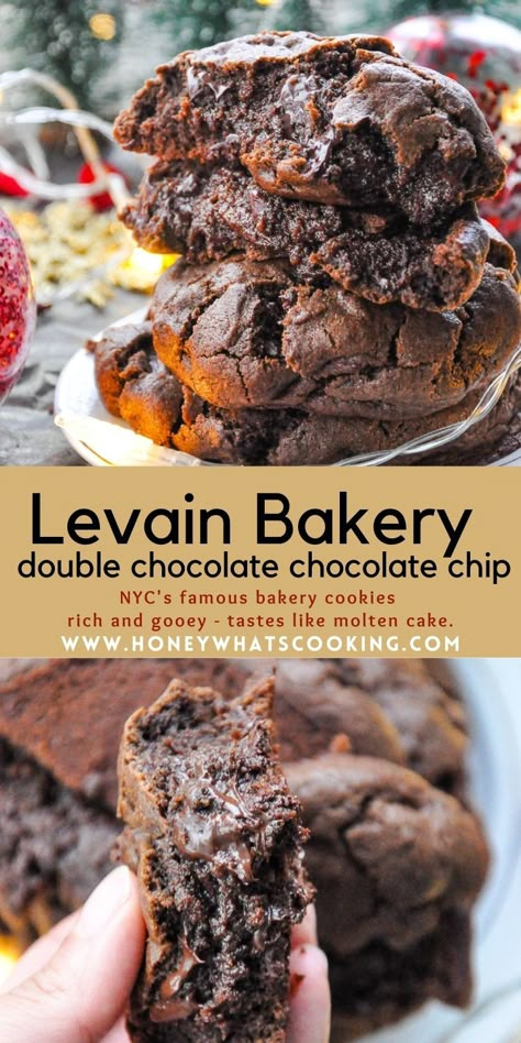 Cookies Levain, Levain Cookie Recipe, Chocolate Peanut Butter Chip Cookies, Levain Cookies, Peanut Butter Chip Cookies, Healthy Peanut Butter Cookies, Cookies Peanut Butter, Dark Chocolate Peanut Butter, Easy Peanut Butter Cookies