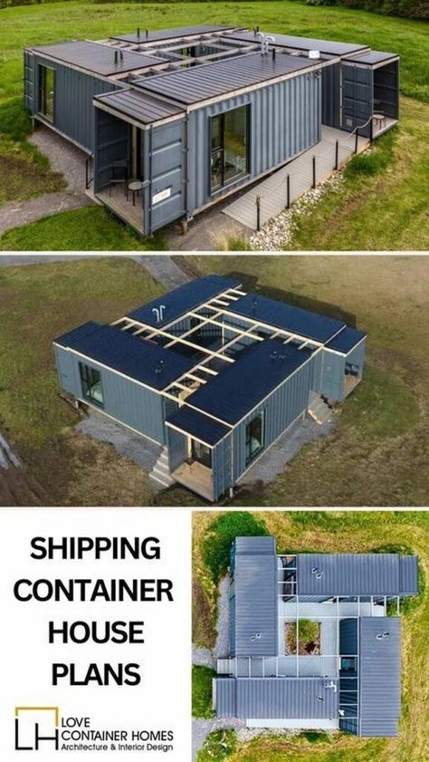 Cargo Container Homes: The Fusion of Style and Function Cargo Homes Shipping Containers, Two Bedroom Container House, Container House Small, 3 Container House Design, Container House Design Interior, Container Bunker, Shipping Container Homes Plans Layout, Cargo House, Container Homes Interior