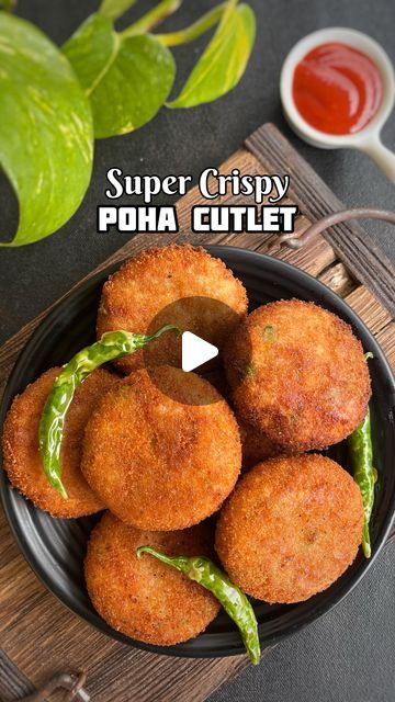 Best Poha Recipe, Evening Snacks With Bread, Healthy Indian Snacks Recipes, Bread Cutlet Recipe, 5 Min Cooking Recipes, Potato Chaat Recipe, Evening Healthy Snacks Indian, Healthy Evening Snacks Recipes, Poha Cutlet Recipe