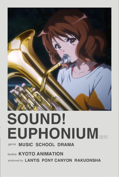 Hibiki Euphonium, Anime Movie Poster, Watch Manga, Sound Euphonium, Hibike Euphonium, Best Romance Anime, Anime Suggestions, Anime List, Anime Toon