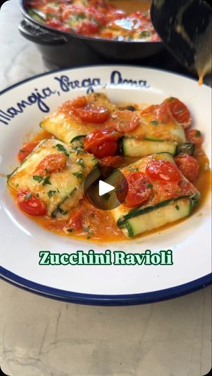 56K views · 3.6K reactions | For episode 8 of ITA-LEAN we are making low carb ZUCCHINI RAVIOLI! I shared a recipe for zucchini ravioli about 4 years when I had about 100,000 followers and it went viral. This version is light and fresh and there’s the option to use either low fat ricotta or whipped cottage cheese. Click on the Ita-lean button at the top of my page for more recipes like this.

Serves 2 to 3

Ingredients:
3 tbsp olive oil
4 cloves garlic minced or grated
32 ounces grape tomatoes cut in ½
1 tsp salt
½ tsp pepper
¼ cup fresh basil
10 ounces low-fat ricotta or whipped cottage cheese
½ cup grated parmigiano reggiano
Zest from one lemon
2 tbsp fresh chopped parsley
1 egg whisked
26 zucchini ribbons (approximately 3 zucchini)

Note: Drain the ricotta or cottage cheese of any excess Whipped Cottage Cheese, Recipe For Zucchini, Zucchini Ravioli, Zucchini Ribbons, Low Carb Zucchini, Bariatric Recipes, Parmigiano Reggiano, More Recipes, Cauliflower Recipes