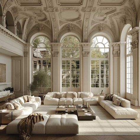 20+ Modern Classic Living Room Inspirations for a Chic Home • 333+ Images • [ArtFacade] French Country House Interior Design, Castle Home Aesthetic, Classy House, 2024 Home Decor Trends, Grand Fireplace, Classical Living Room, Modern Classic Living Room, Mansion Living Room, 2024 Home Decor