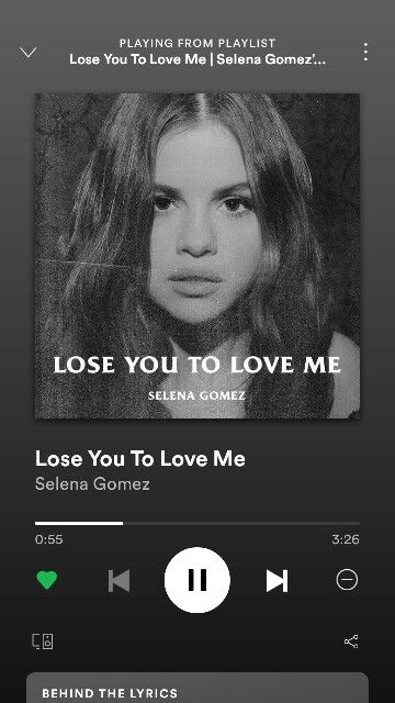 lose you to love me, selena Gomez's song by spotify Spotify Screenshot, Selena Gomez Music, Pop Playlist, Selena Gomez Style, Profile Pictures Instagram, Music Video Song, Types Of Music, Song Playlist, Me Me Me Song